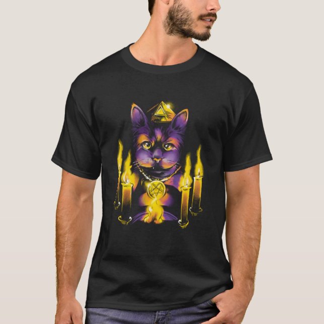 Camiseta Satanic Cat Illuminati (Anverso)