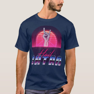 Camiseta Satanismo estético con cola de anillos sintéticos 