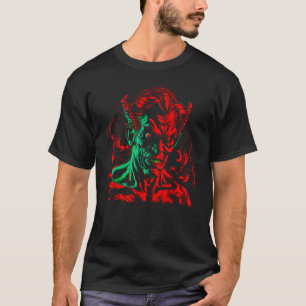 Camiseta Satanista Diablo Rojo Demonio Mammon