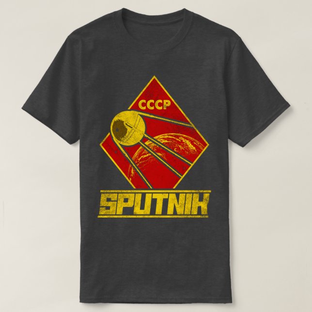 Camiseta Satélite Sputnik (Diseño del anverso)