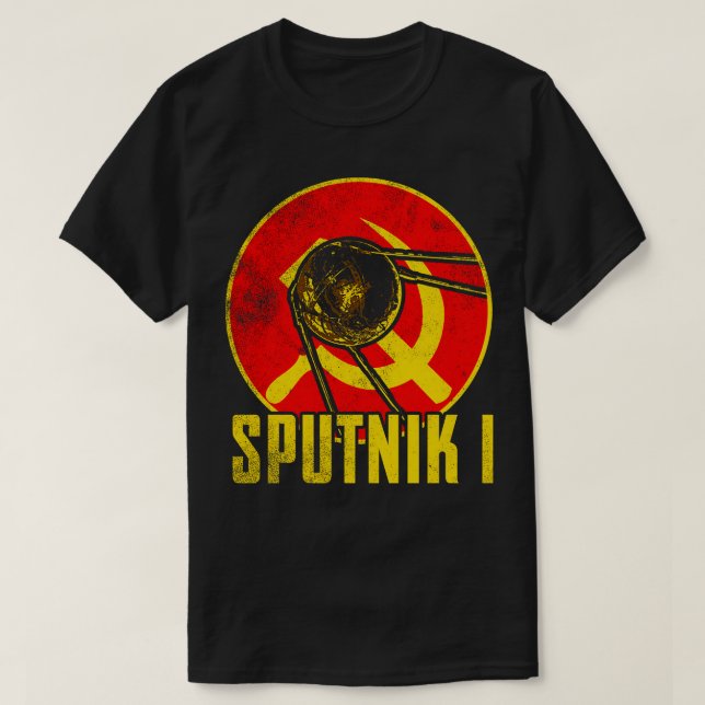 Camiseta Satélite Sputnik 1 4 (Diseño del anverso)
