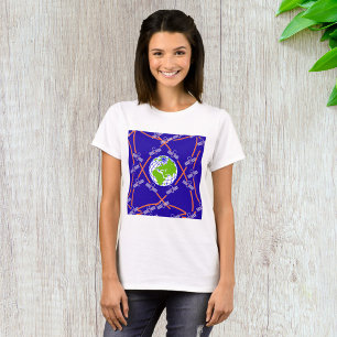 Camiseta Satélites orbitando la Tierra