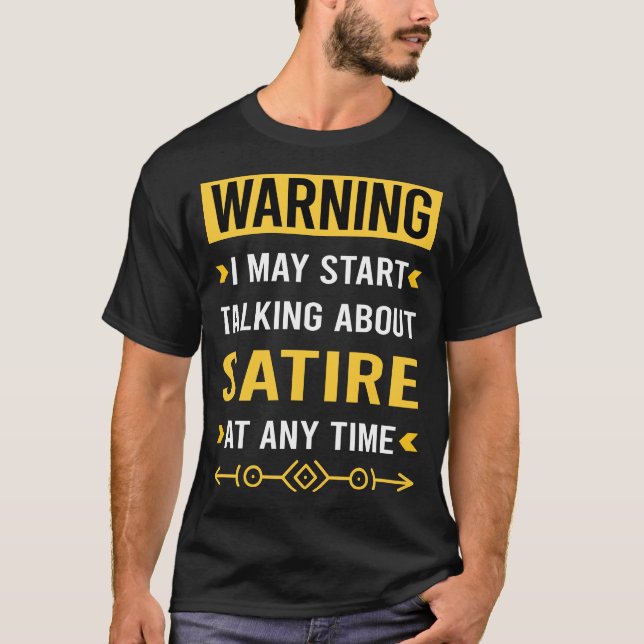 Camiseta Sátira de advertencia (Anverso)