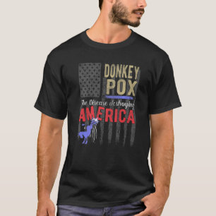 Camiseta Sátira política anti-demócrata de Donkey Pox