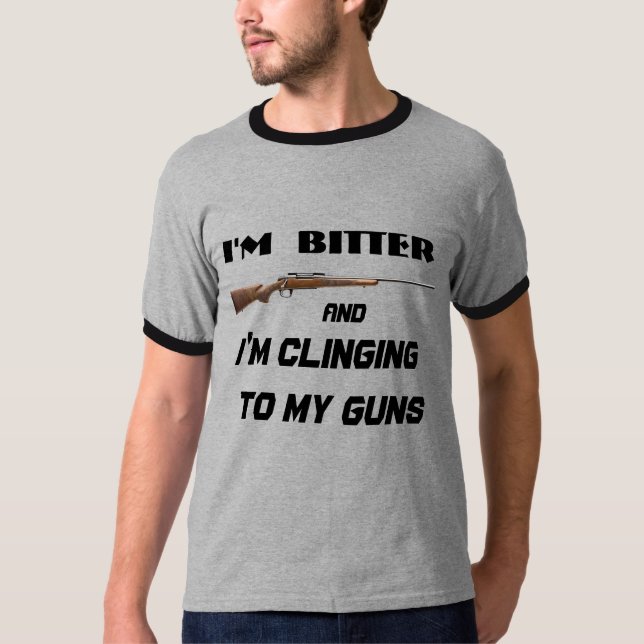 Camiseta Sátira política divertida amarga de Clinger (Anverso)