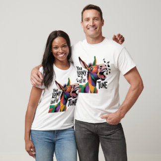 Camiseta Sátira política divertida del burro cantor loco