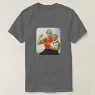 Camiseta Sátira política minúscula de Putin del triunfo 