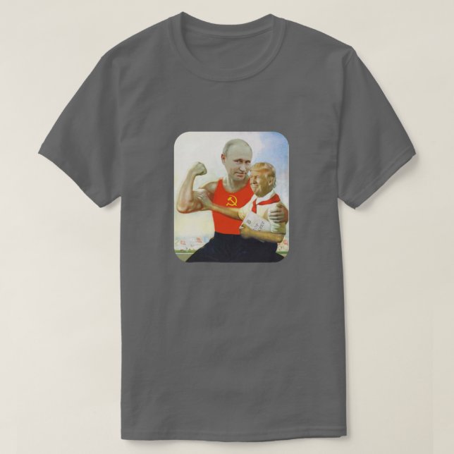 Camiseta Sátira política minúscula de Putin del triunfo y (Diseño del anverso)