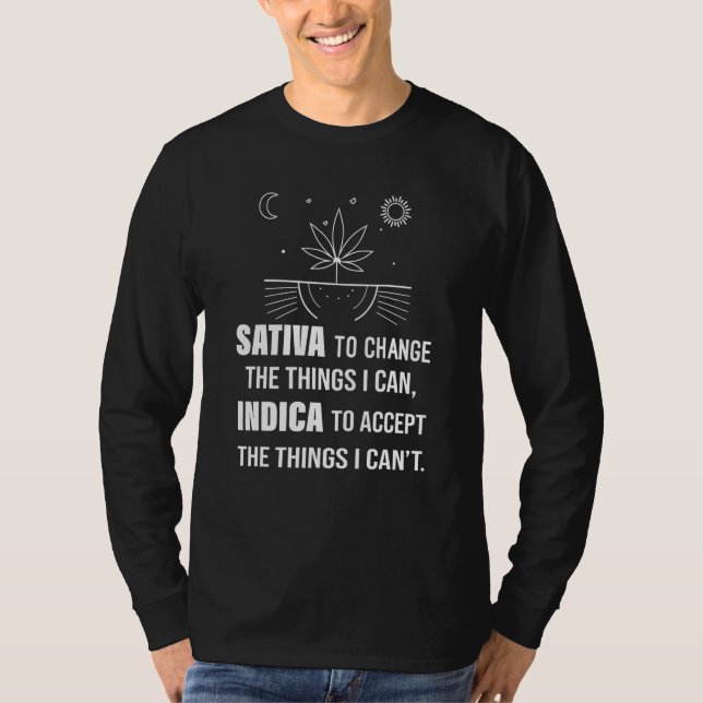 Camiseta Sativa Para Cambiar Indicador Acepta Las Cosas Que (Anverso)