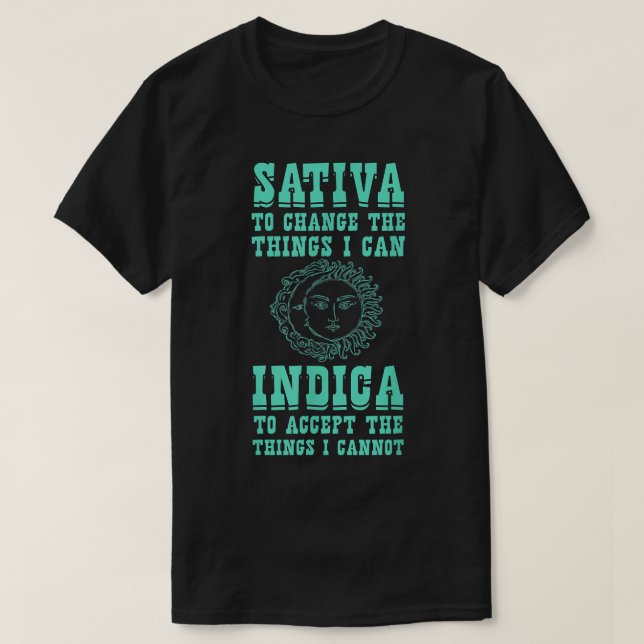 Camiseta Sativa Para Cambiar Las Cosas Que Puedo Indicar El (Diseño del anverso)