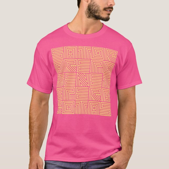 Camiseta Sator Arepo Tenet Opera Rotas (Anverso)