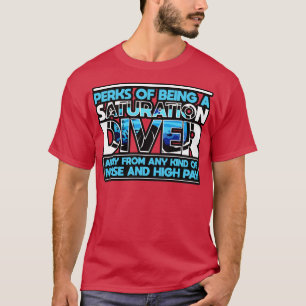 Camiseta Saturación De Los Picos De Buceador De La Saturaci