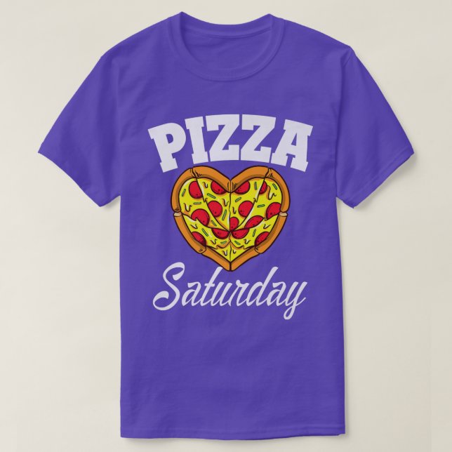 Camiseta Saturday Pizza Night Funny Pizza Lover Fast Food 1 (Diseño del anverso)