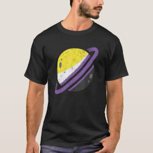 Camiseta Saturn Bandera No binaria Lgbt Igualdad No Bi