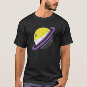 Camiseta Saturn Bandera No binaria Lgbt Igualdad No Bi
