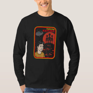 Camiseta Saturn Explorer Spaceship Galaxy Universe Ufo Alie