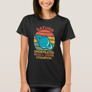 Camiseta Saturn Hula Hoop Campeón de Astronomía Luna Cosmos