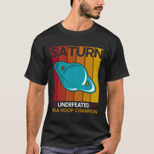 Camiseta Saturn Hula Hoop Campeón de Astronomía Luna Cosmos