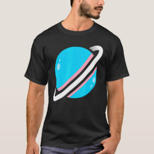 Camiseta Saturn Trans Flag Pride Mes Lgbt Queer Orgulloso T