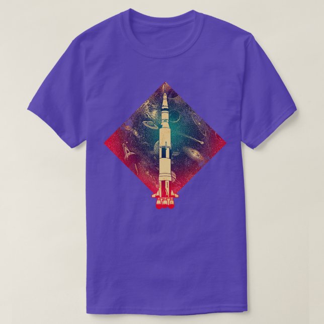 Camiseta Saturn V Moon Rocket (Diseño del anverso)