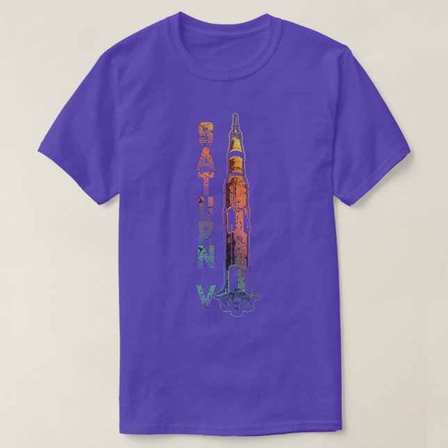Camiseta Saturn V Rocket (Diseño del anverso)