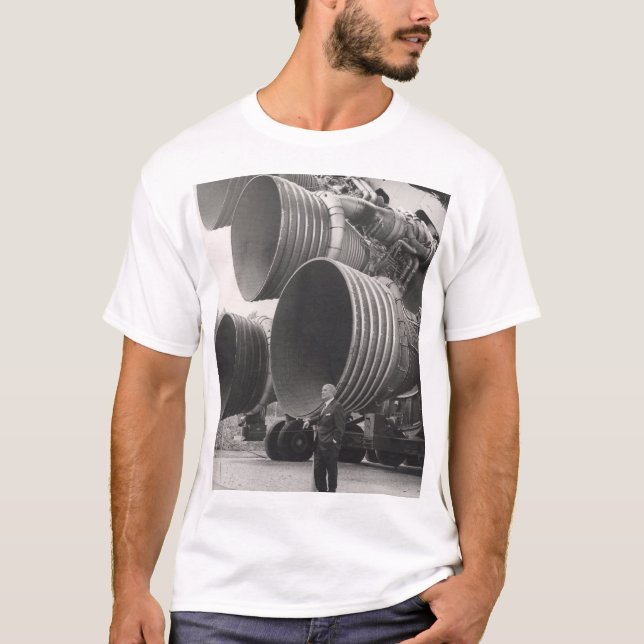 Camiseta Saturn V y Von Braun (Anverso)