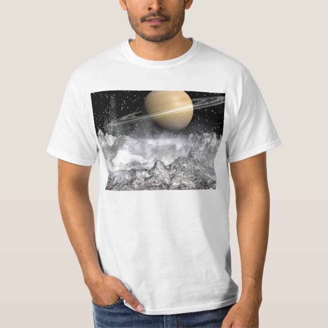 Camiseta Saturn y Enceladus (Anverso)