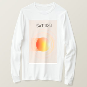 Camiseta Saturno - Arte Espacial del Planeta Anillado.