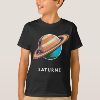 Camiseta Saturno / Saturno - Tee-Shirt plano clásico