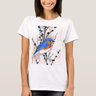 Camiseta Sauce del Bluebird y de gatito