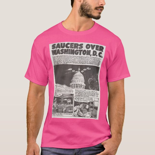 Camiseta Saucers sobre Washington D.C. 1952 (Anverso)