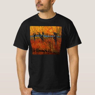 Camiseta Sauces al atardecer de Vincent van Gogh