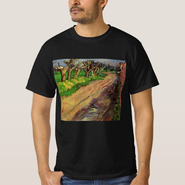 Camiseta Sauces Pollard de Vincent van Gogh (Anverso)