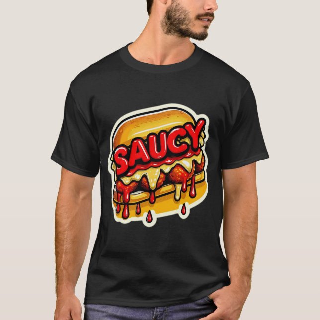CAMISETA SAUCY MEATBALL SANDWICH 8 (Anverso)