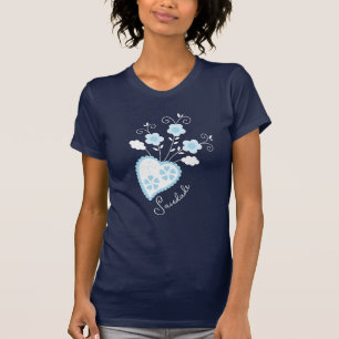 Camiseta Saudade significa que te echo de menos el corazón