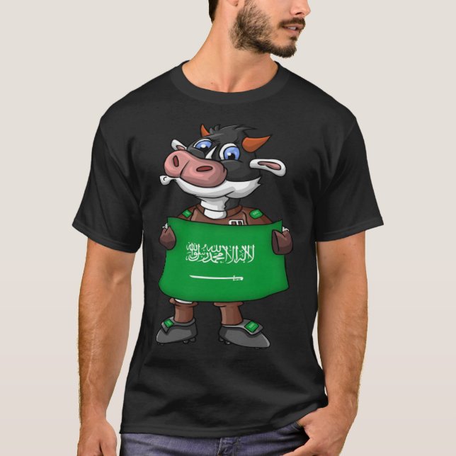Camiseta Saudi Arabia Cow Fan (Anverso)