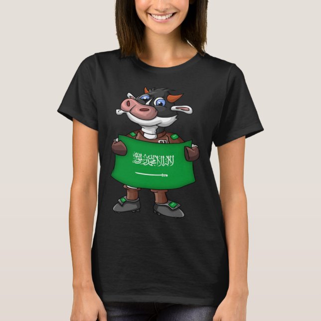 Camiseta Saudi Arabia Cow Fan (Anverso)