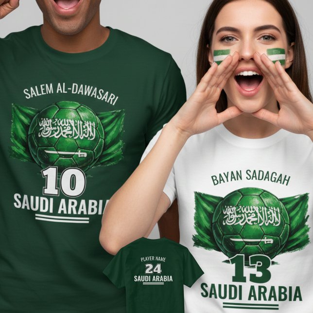 Camiseta Saudi Arabia Football National Flag Heritage Socce (Subido por el creador)