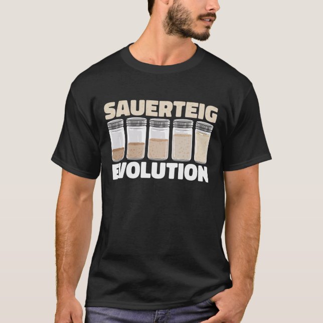 Camiseta Sauerteig Evolution I Sauerteigstarter I Brot (Anverso)