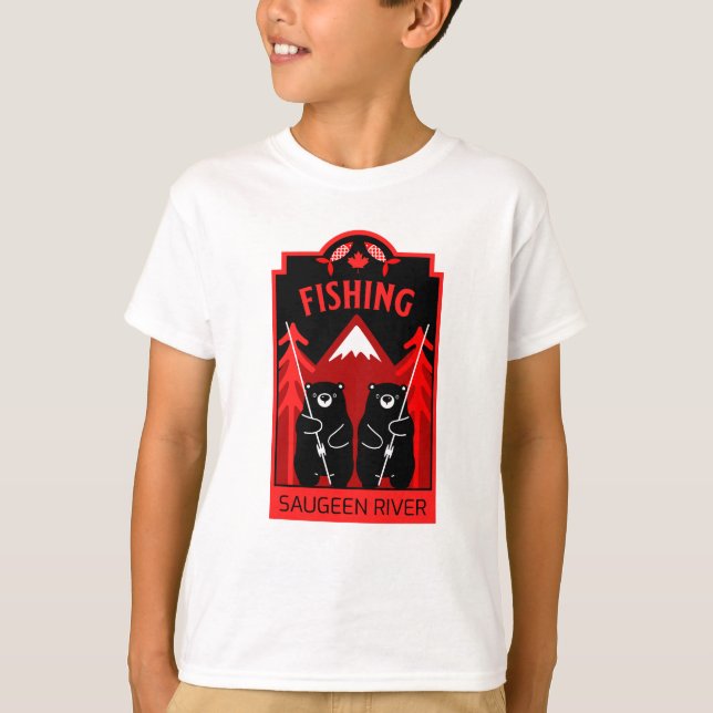 Camiseta Saugeen River Fishing Canada (Anverso)