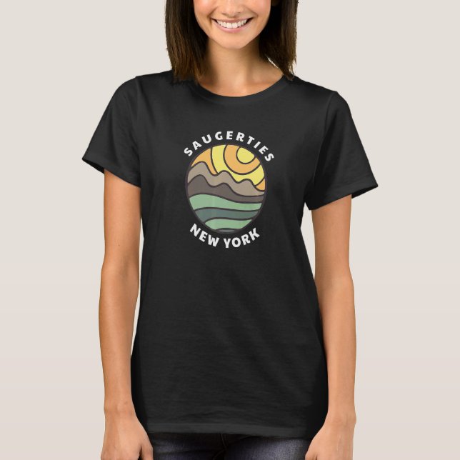 Camiseta Saugerties New York NY Mountain Vacation Souvenir (Anverso)
