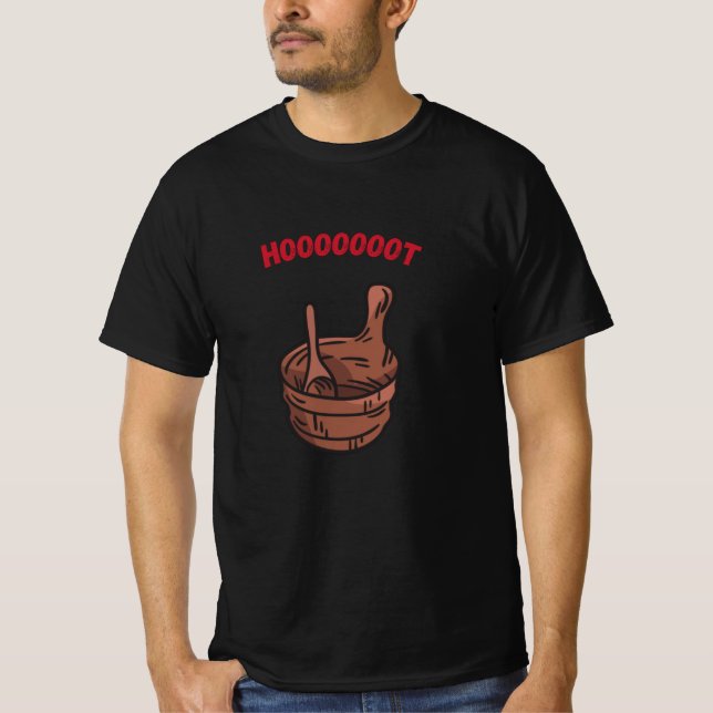 Camiseta Sauna Hoooot Saunas (Anverso)