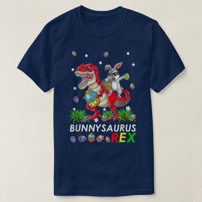Camiseta Sauro de conejo lindo Rex T Rex Dino Dabbing Rabbi (Diseño del anverso)