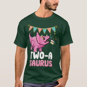 Camiseta Sauro Twoa Dinosaur Lover Cute Kiddo Triceratops