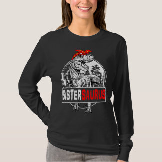 Camiseta Saurus Rex Dinosaur Sister Saurus Family Mat