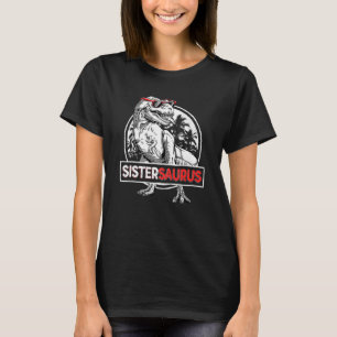 Camiseta Saurus Rex Dinosaur Sister Saurus Family Mat