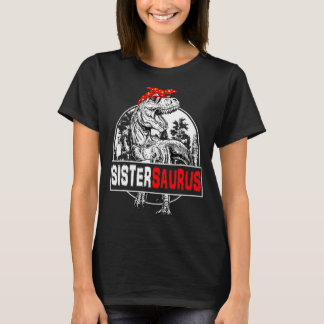 Camiseta Saurus Rex Dinosaur Sister Saurus Family Mat
