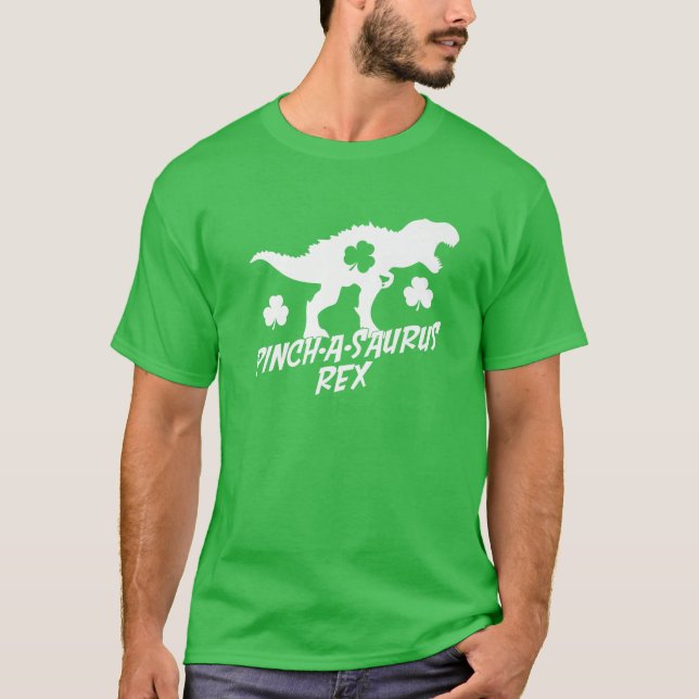 Camiseta Saurus Rex St Pat Trex Day Dino St Patricks Day Le (Anverso)