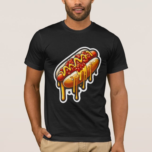 CAMISETA SAUSAGE-CHILI CHEESE HOT DOG 4 (Anverso)