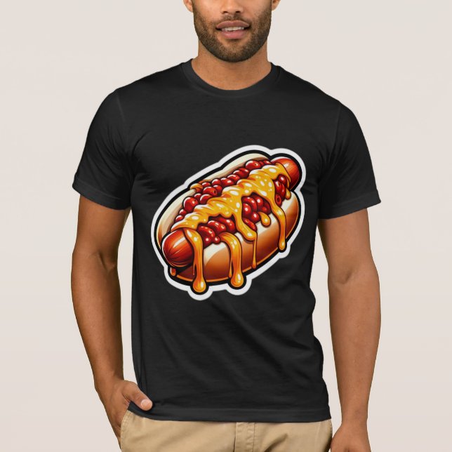 CAMISETA SAUSAGE-CHILI CHEESE HOT DOG 5 (Anverso)